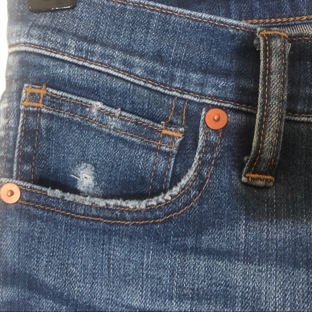 Madewell 9” High Rise Skinny Jeans Raw distressed - Picture 7 of 16